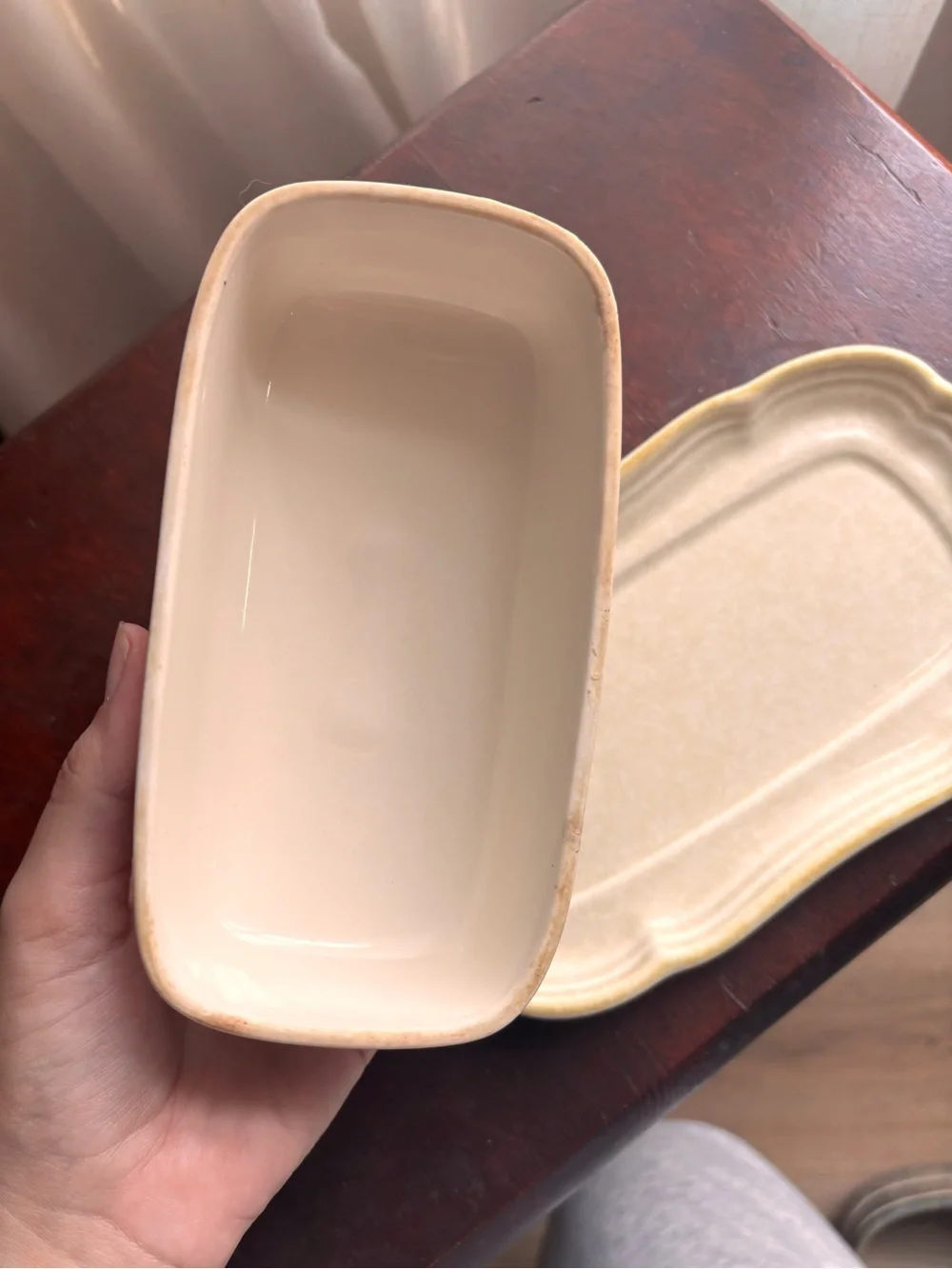 Vintage Mikasa Country Charm 1/4 Lb. Covered Butter Dish